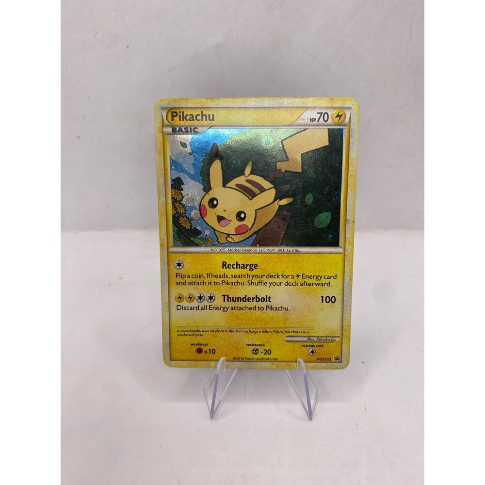 Pikachu HGSS03 Black Star Promo 2010 Holo HeartGold SoulSilver Pokémon Card Mp